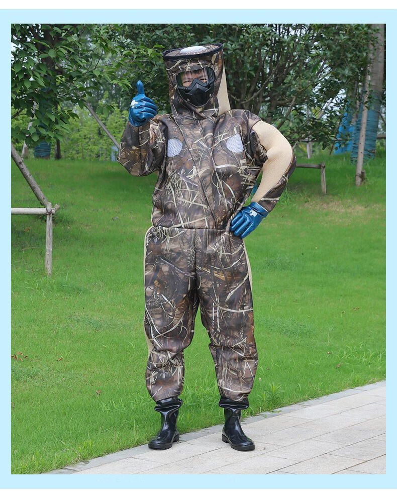 虎头蜂专用马蜂服透气防蜂服全套加厚防护服防蜂衣捉蜂红娘消防捕
