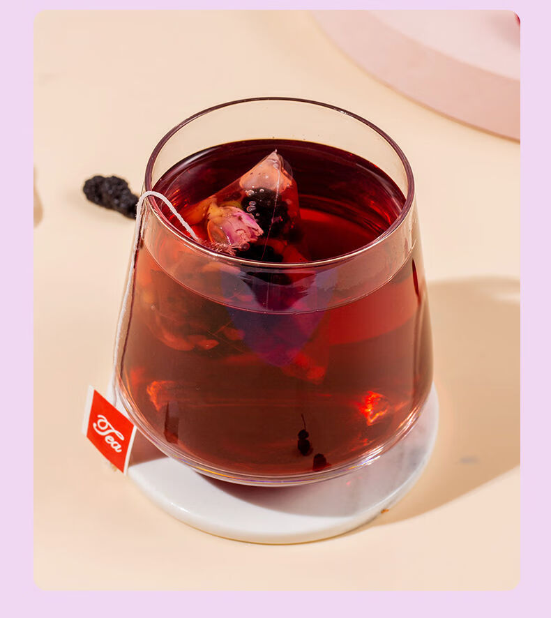 北京同仁堂 原料孙俪同款桑葚茯苓茶养颜美白桑椹干玫瑰花茶百合红枣