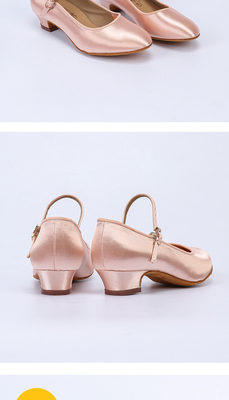 2022新款bd贝蒂女童摩登舞鞋少儿童女孩练功鞋中跟软底国标舞蹈鞋升级