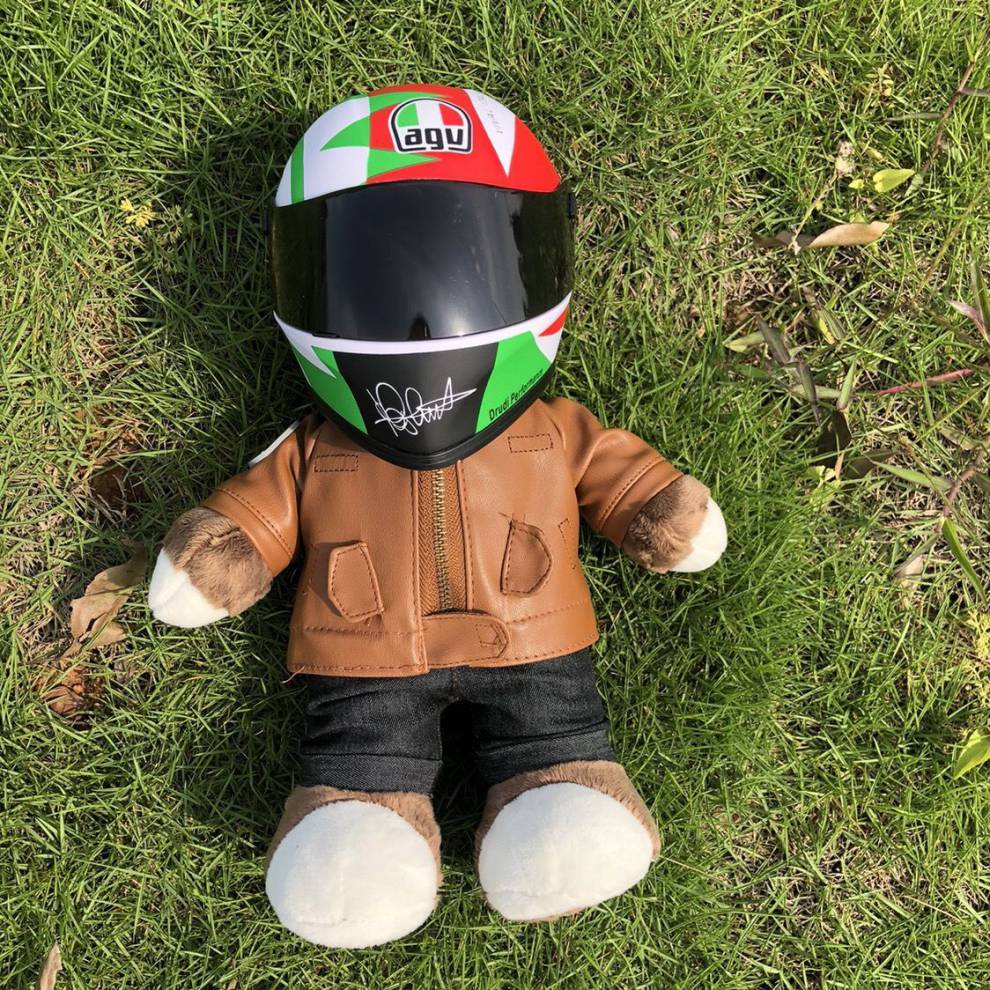 猫咪迷你头盔 抖音同款 宠物头盔猫咪帅气迷你agv机车帽小熊公仔安全