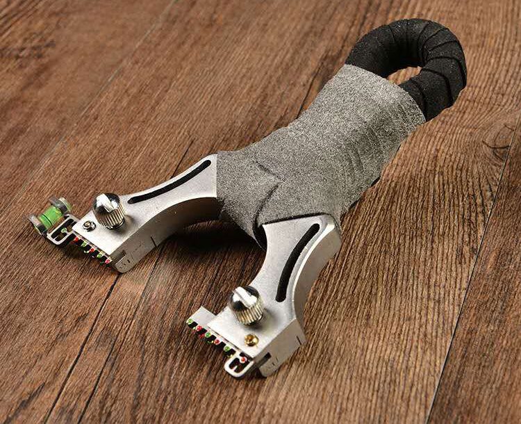 崛适扁皮筋弹弓新手弓新款304不锈钢弹弓高精度金属扁皮筋快压喵点