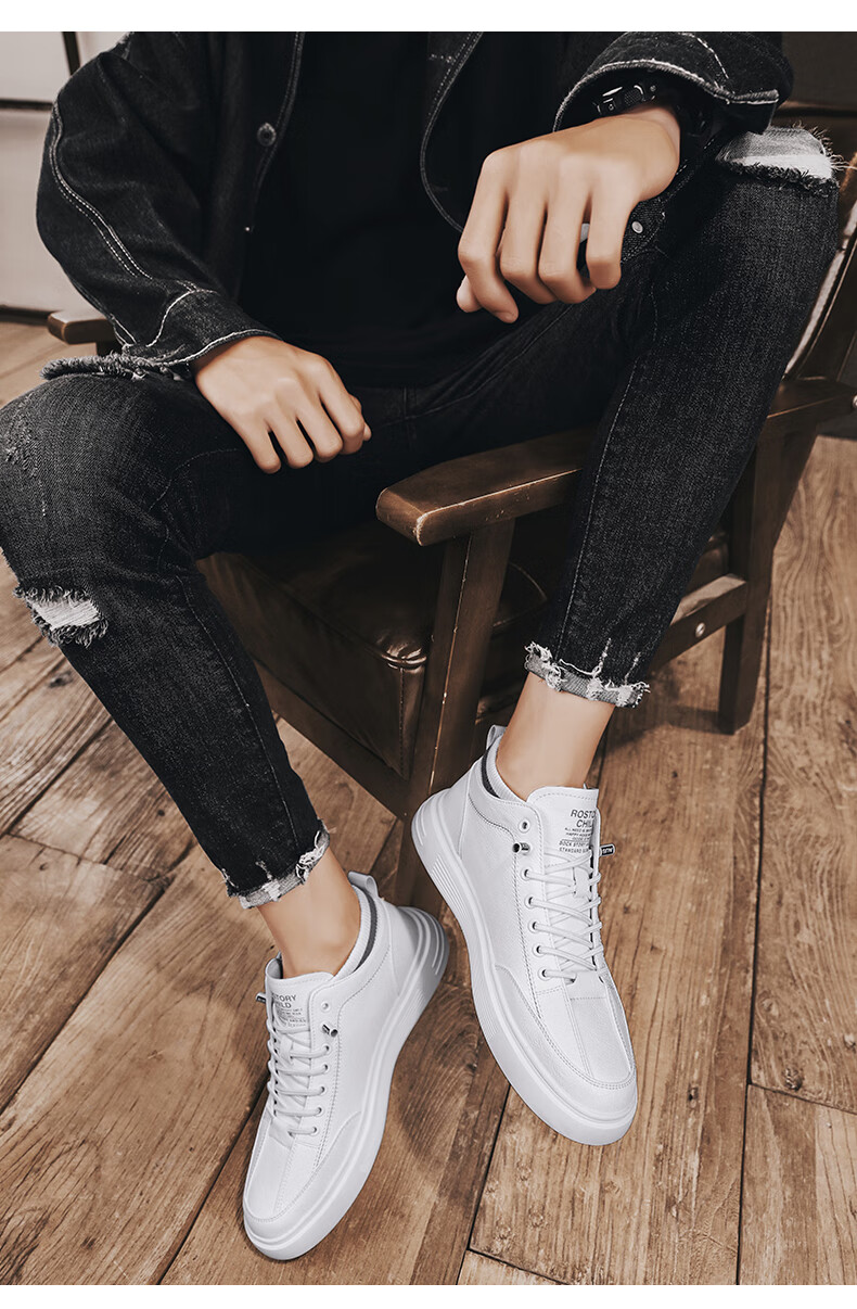 新品鞋子男潮流百搭韩版高帮学生板鞋男鞋春季2022年新款潮流男士休闲