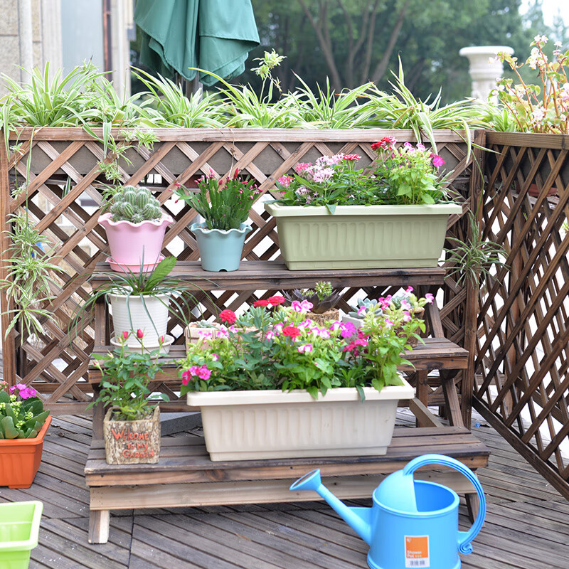 家庭阳台种菜神器长方形塑料种植楼顶花盆种菜盆蔬菜种植箱霍伦盆