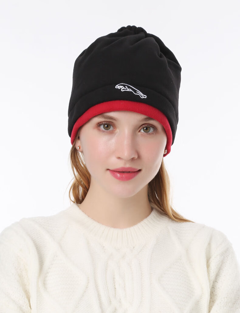 户外抓绒围脖男女套头脖套帽冬季多功能运动骑行头套保暖面罩帽子