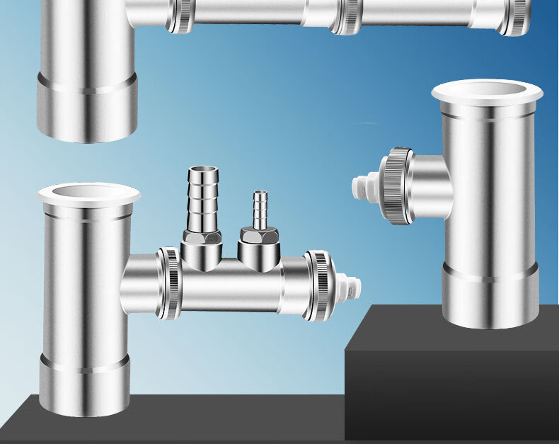 廚房水槽洗碗機下水管三頭通淨水器洗衣機排水管臭全銅三通接頭特殊