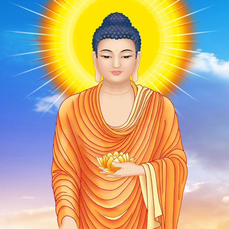 高清西方三圣佛像南无阿弥陀佛观世音菩萨佛堂结缘丝绸卷轴挂像画