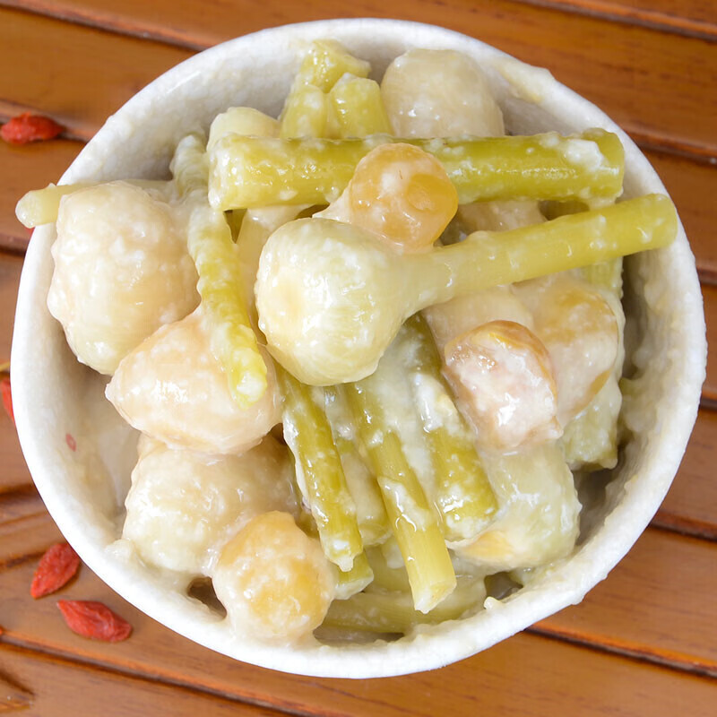 酸糟蒜头辣椒广西特产酸辣泡大蒜农家红谷糟辣椒500g桂平酸粥白糟