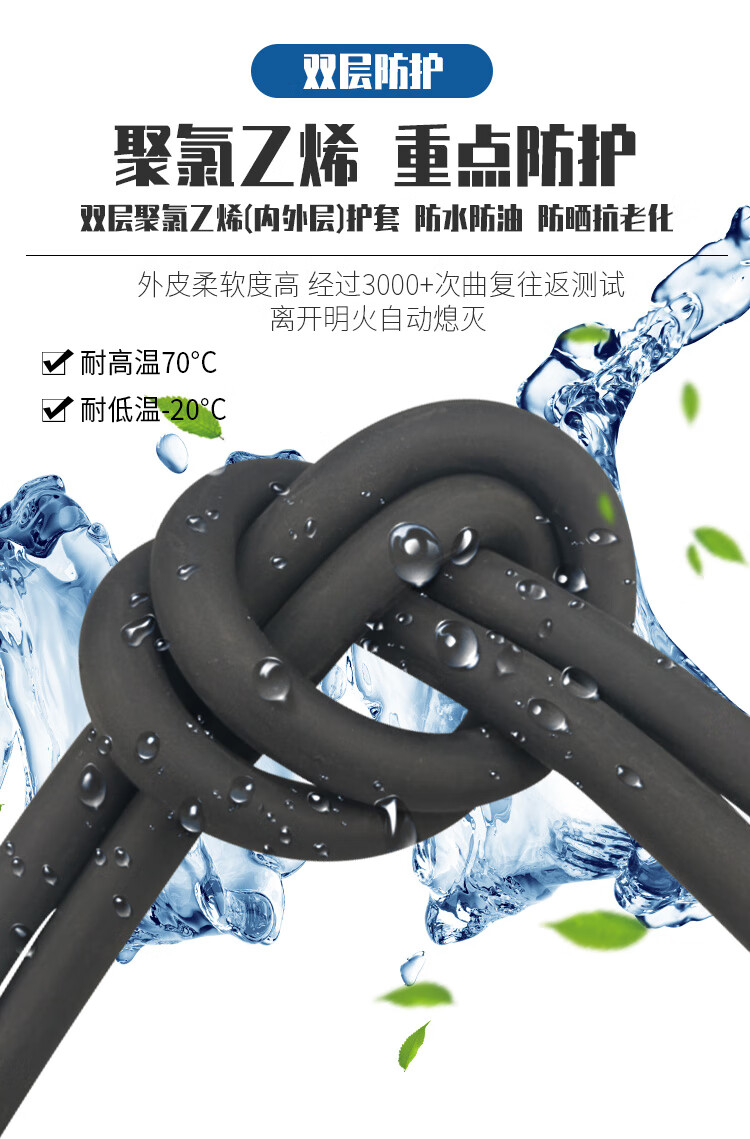 户外防冻电线电缆线国标纯铜254156平方二芯护套线铜芯软线国标黑色