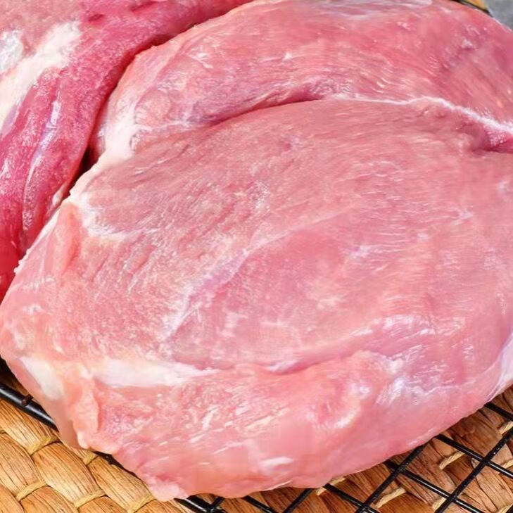 新鲜猪肉精肉去骨去皮后腿肉批发生猪精廋肉散养猪瘦肉康如四云猪瘦肉