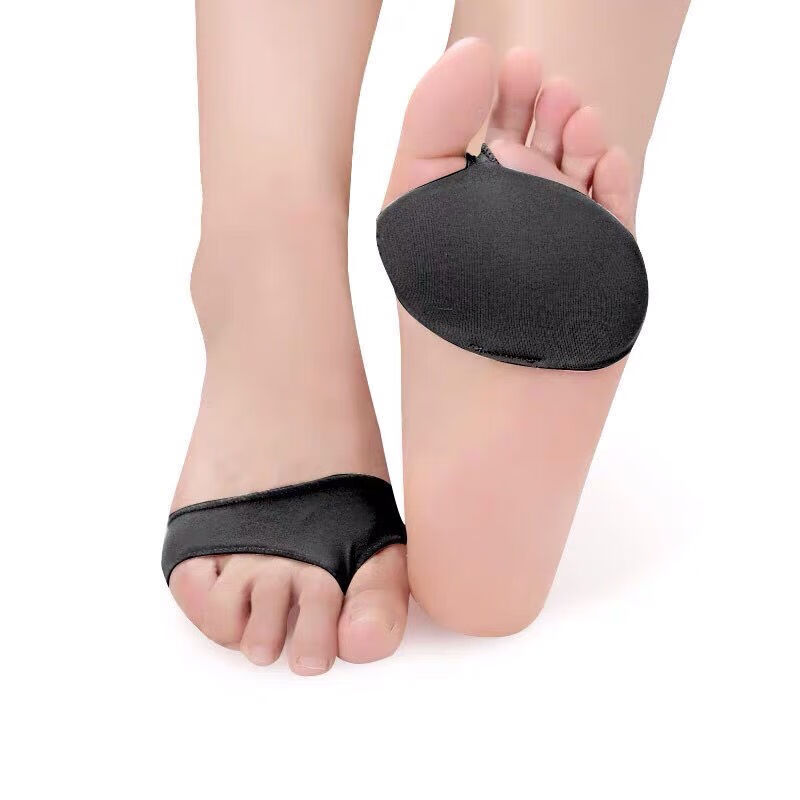 美mz脚前掌垫加厚布硅胶前垫拇指外翻护理套两孔分趾软前掌保护套脚套