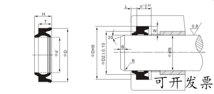气缸密封圈doppdu型气缸fc组合防尘圈活塞杆气封气缸密封圈耐高温低温