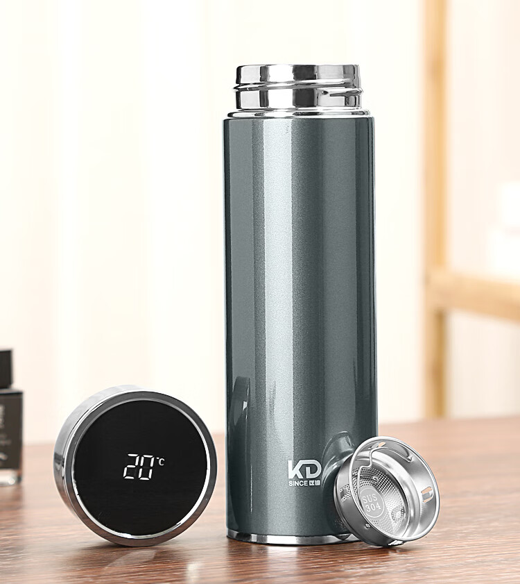 官方自营 匡迪茶水分离杯匡迪保温杯316不锈钢男士商务办公真空简约