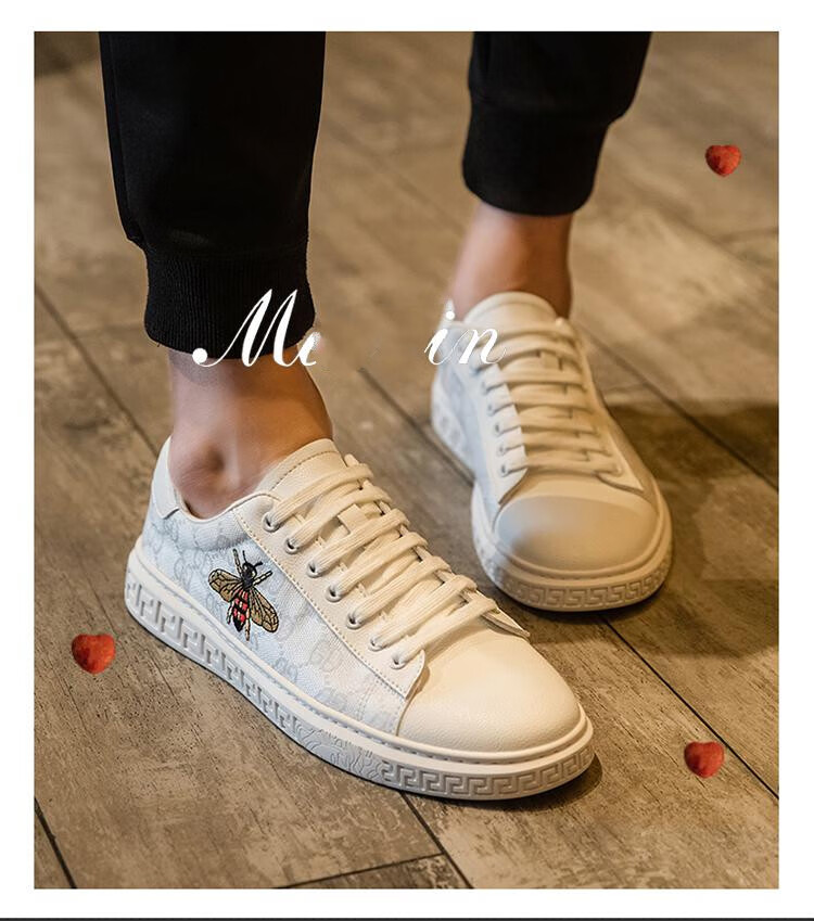玛思琳香港masilin潮牌品质玛思琳玛男鞋 夏季透气轻便小白鞋 a99白色