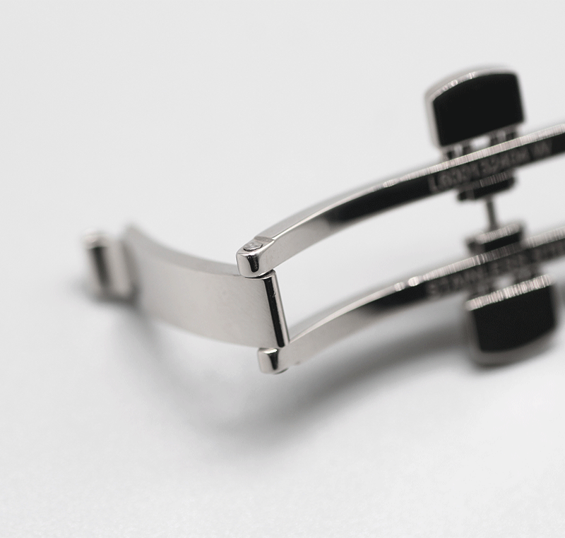 瑰丽嘉岚军旗表带扣l4配件卡扣钢带扣原厂蝴蝶扣浪琴钢带蝴蝶扣205mm