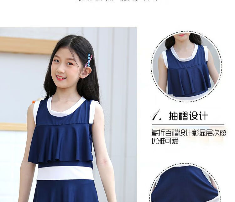 儿童游泳衣女大童比基尼女孩泳衣12岁小孩11岁儿童泳衣女童韩版连体