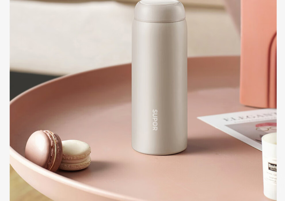 苏泊尔supor保温杯真空保温316l不锈钢女士便捷水杯茶杯车载杯办公