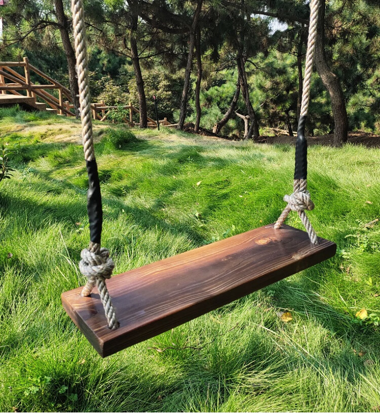 迪士尼品牌官方旗舰新款实木儿童成人秋千户外家用秋千木板吊椅荡秋千