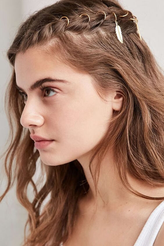 脏辫环扣金属环圈编发圈嘻哈小辫子扣头发饰品潮酷朋克邓紫棋同款