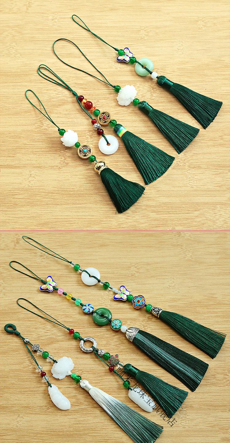 流苏穗子古风配饰胸针中式挂坠古典饰品汉服挂饰服装旗袍压襟挂件尘缘
