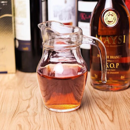 扎壶 玻璃调酒器白酒红酒分酒器小号分酒壶醒酒器 果汁壶 500ml小扎壶