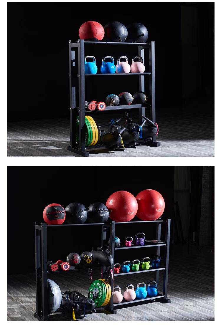 商用健身房小器械储物架私教小工具储物架壶铃哑铃置物架子可定制红色