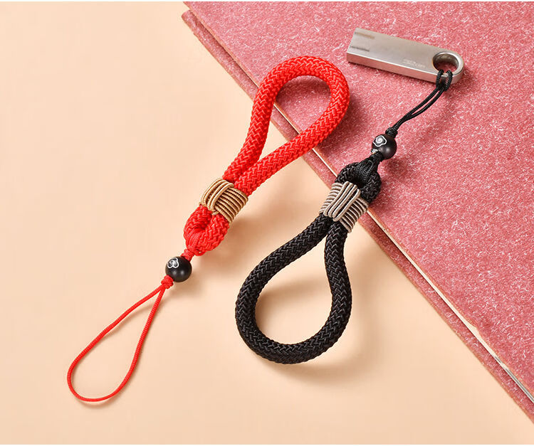 简宿结实牢固手工编织十字结手机挂绳新款手机链挂饰防丢手腕绳吊绳