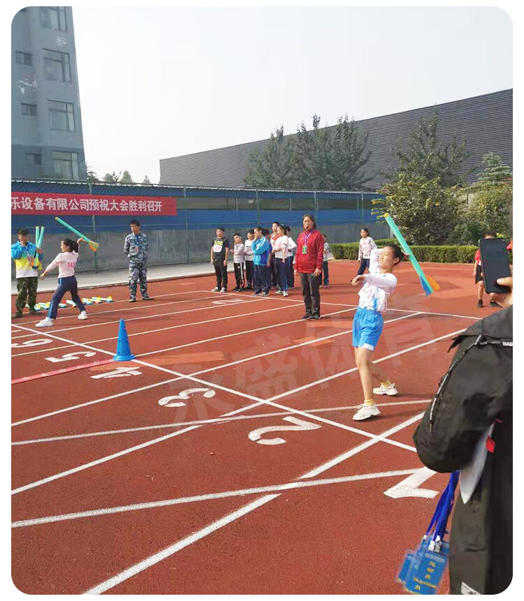 標槍 軟式標槍少兒趣味田徑軟式器材跨欄跳高橫杆趣味繩套充氣接力環