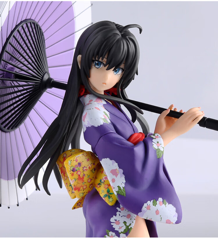 货】国产我的青春恋爱物语果然有问题雪之下雪乃和服浴衣雪乃手办摆件