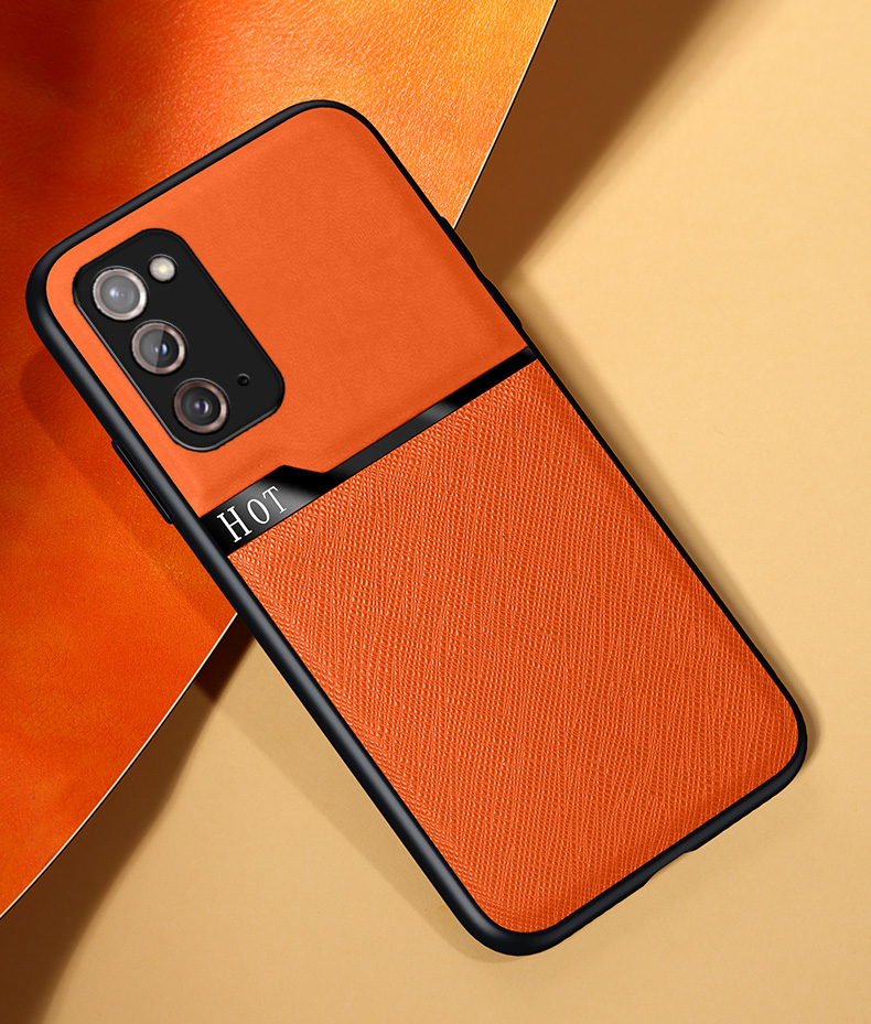 魔岩【镜头全包】三星note20ultra手机壳防摔个性创意高档皮纹保护套