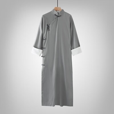 名狮罗鲁迅李大钊陈独秀毛影视装民国长衫长袍五四青年演出服装青灰色