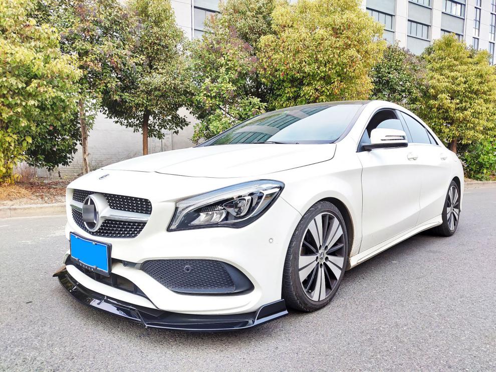 奔驰新cla前唇cla200改装c260l装饰c200l包围前铲e改装 【前铲】哑