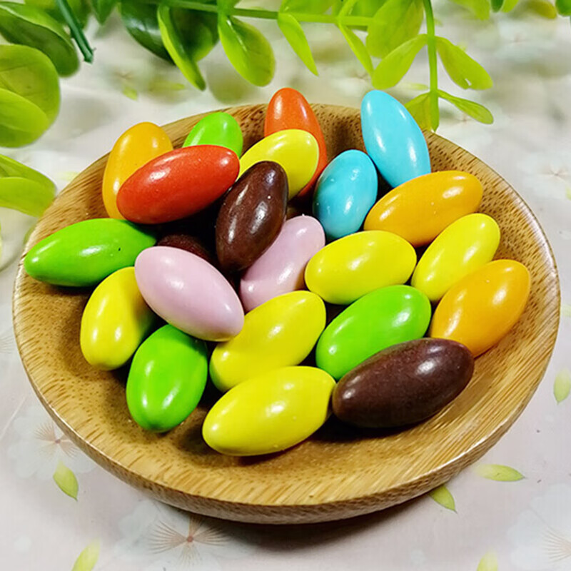 小橄榄巧克力 吉利豆 彩虹糖 蛋糕装饰点缀500g 袋装500gx1袋