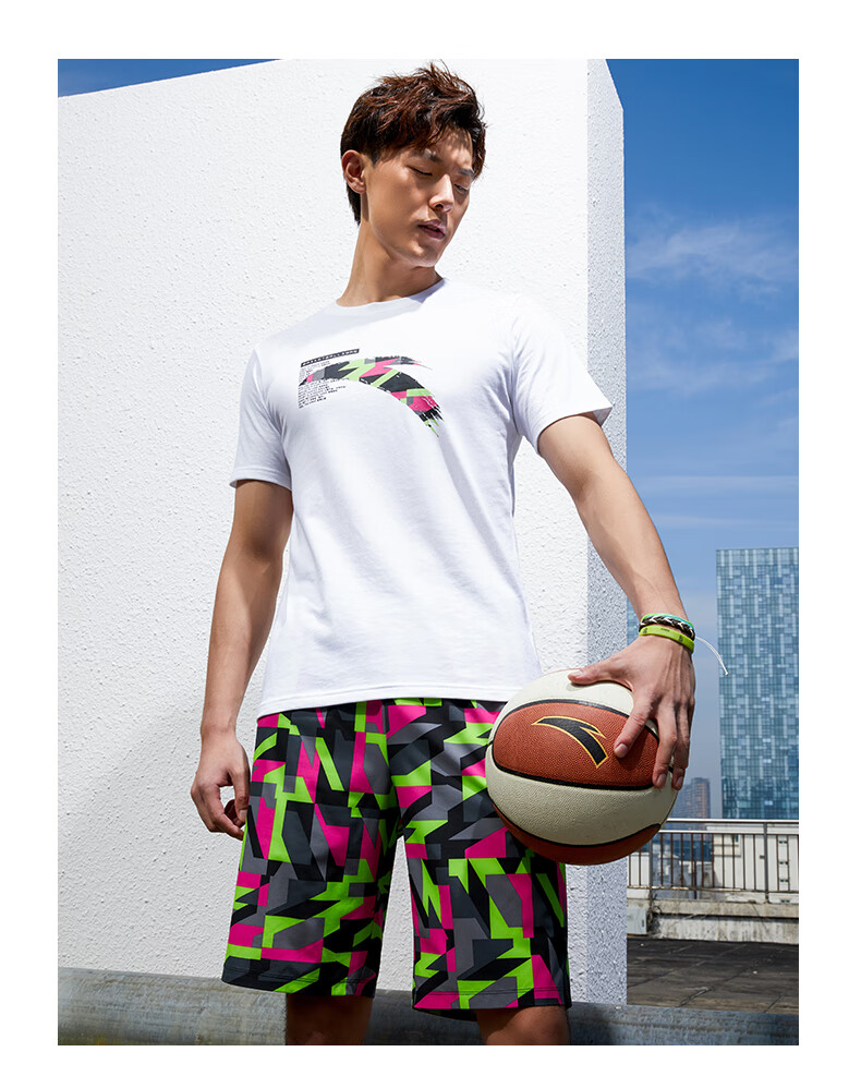 安踏短袖男士2020夏季新款要疯篮球运动t恤休闲半袖针织衫潮官网荧光