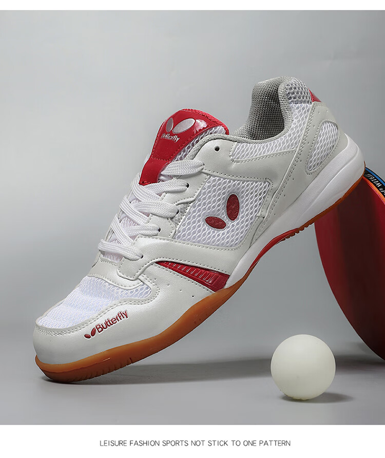 乒乓球鞋男款女鞋比赛训练鞋防滑透气轻便室内utop6红色35