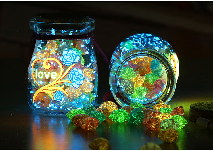 【轻奢好礼】夜光星星瓶折纸许愿瓶荧光贴纸玻璃瓶520塑料管星空瓶节