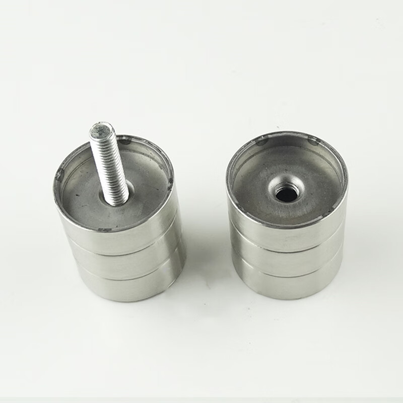 卫生间隔断门不锈钢圆柱把手手扣公共厕所洗手间门板五金拉手配件201