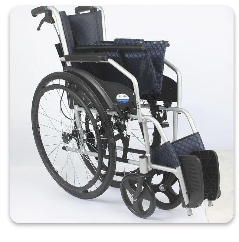 凯i洋轮椅折叠轻便小老人手推代步铝合金老年残疾手推车便携式超轻 凯