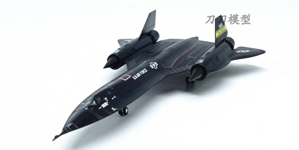 美国黑鸟侦察机 1:144 美国sr-71黑鸟侦察机超音速合金飞机模型nasa