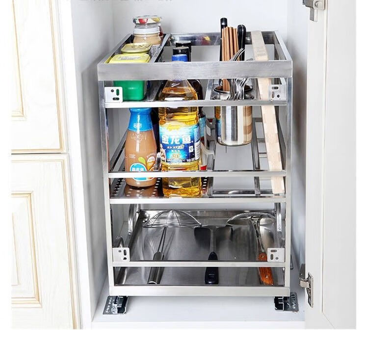 抽屉轨道阻尼滑轨拉篮橱柜碗篮拉篮阻尼导轨轨道碗柜蓝滑轨抽屉厨房