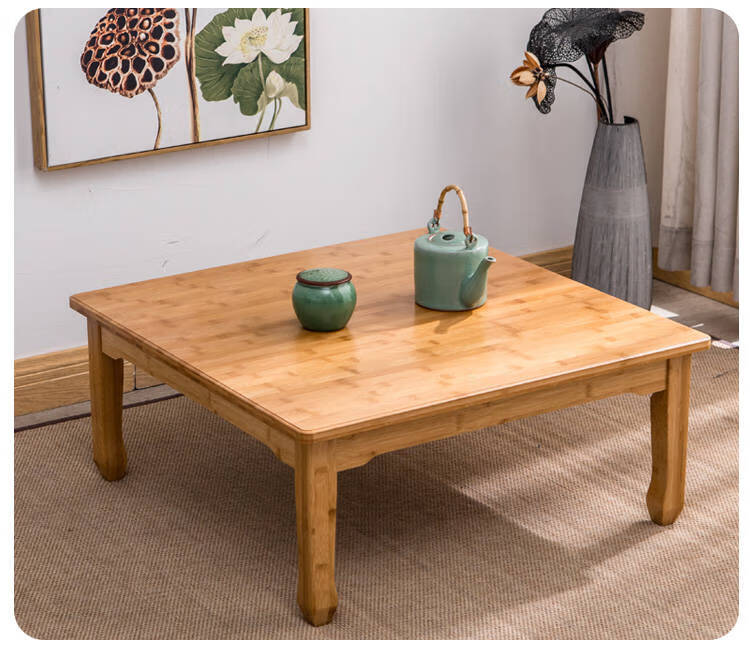 智达星虎雀huque炕桌仿古四方桌东北农村家用吃饭矮桌子飘窗小茶几正