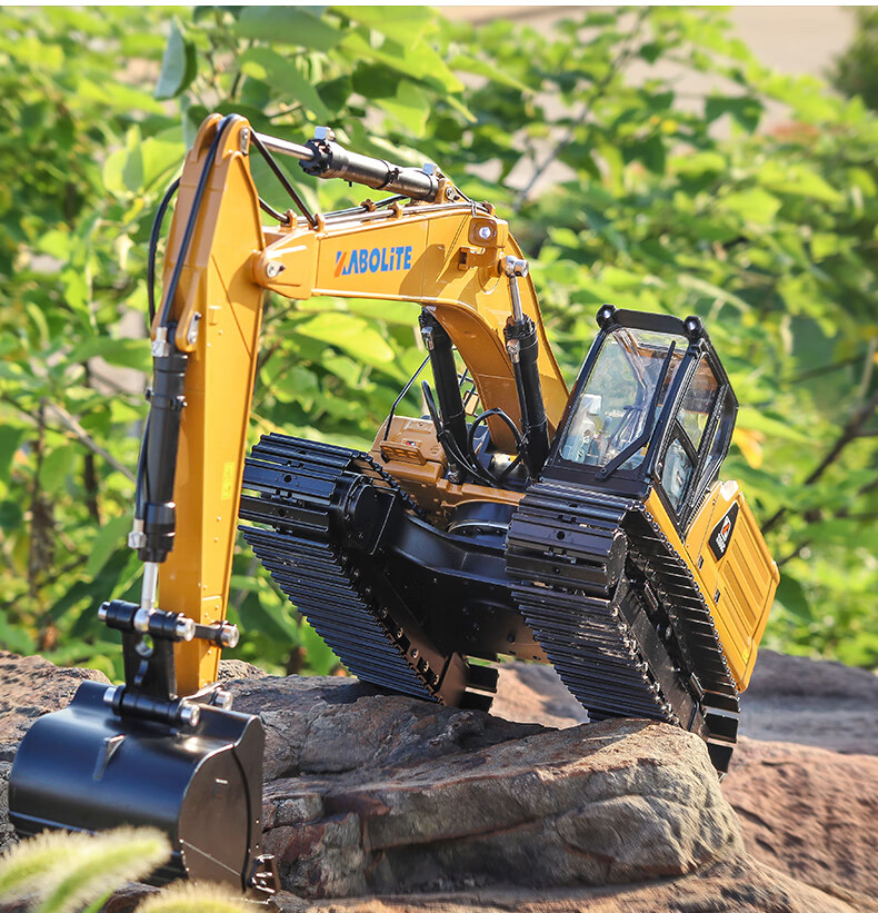 1:16汇纳液压挖掘机卡勃力特遥控工程车全合金大型挖土玩具车模型定制