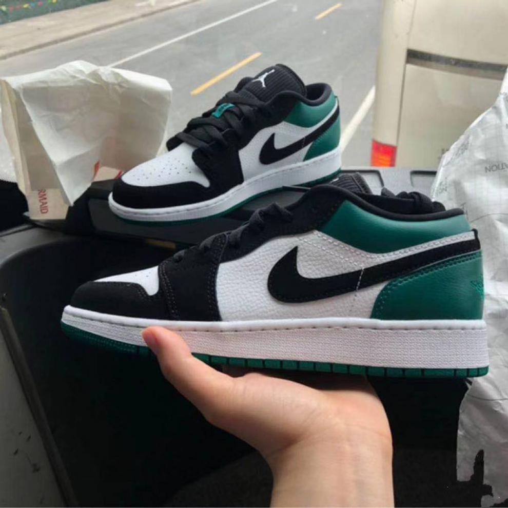 aj男女鞋旗舰官官方新同款女鞋低帮鞋日系男鞋学生 aj低帮蓝白午夜 偏