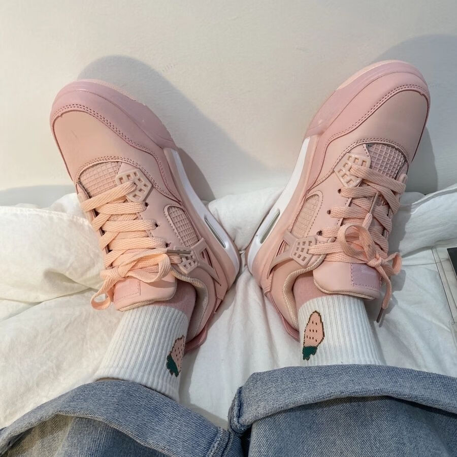 森马国潮鞋子粉色少女心ulzzang学生运动鞋跑鞋ins港风女鞋百搭粉色