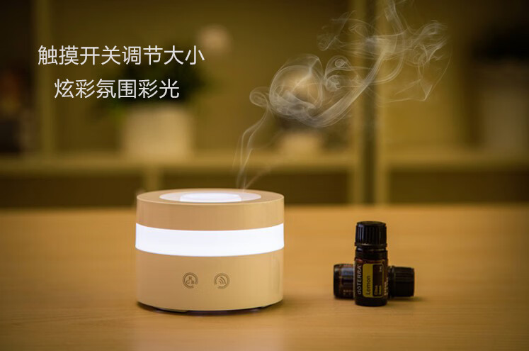 多特瑞精油 超声波加湿香薰机usb迷你触屏静音100ml加湿器便携式 白色
