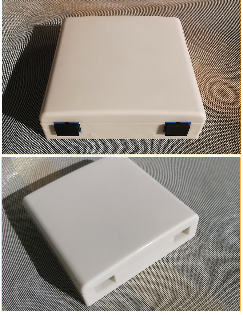 86型sc光纤面板信息盒双口墙壁挂墙光缆入户盒lc光纤信息桌面盒ftth