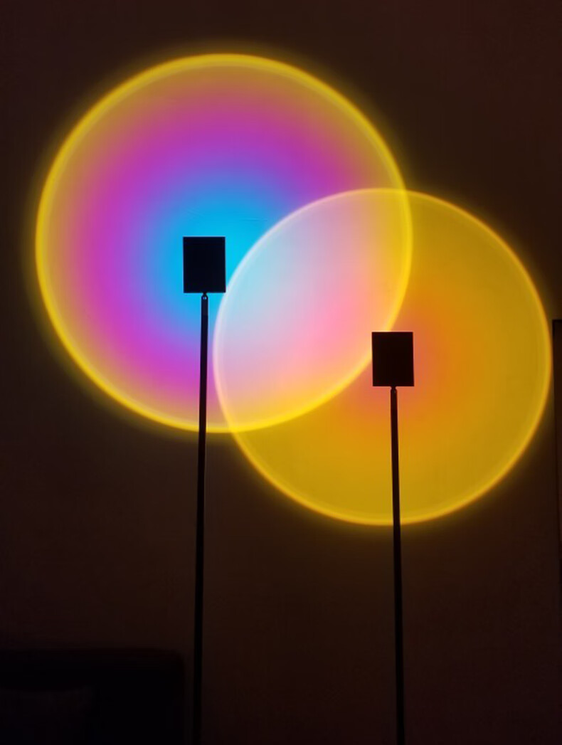 日落灯投影落地灯日不落客厅高感设计师氛围摄影夕阳落日灯可调亮度