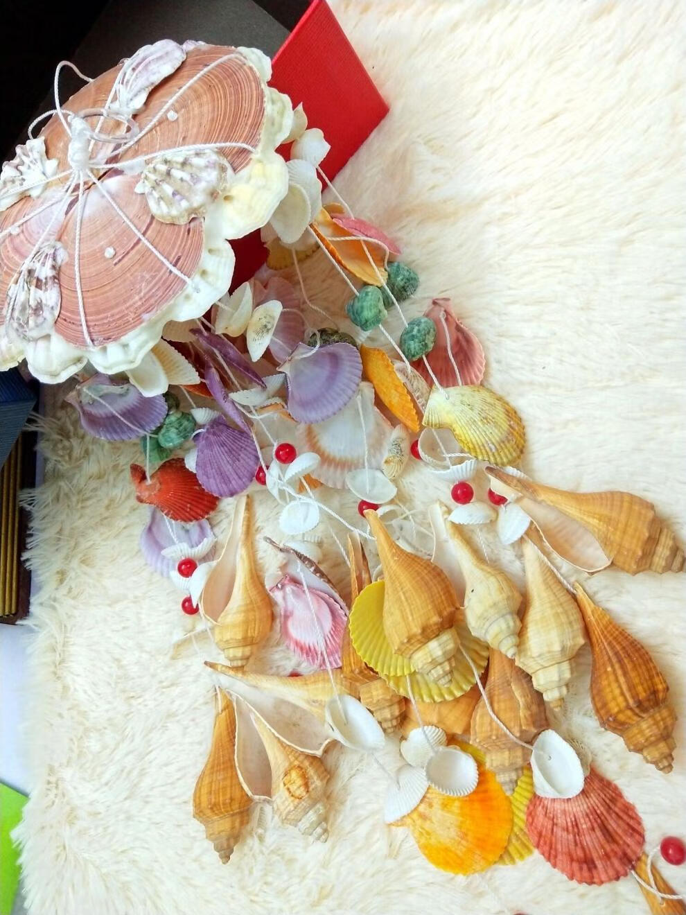 新品风铃挂饰居家15款天然大海螺贝壳风铃居家挂饰生日礼物贝壳工艺品