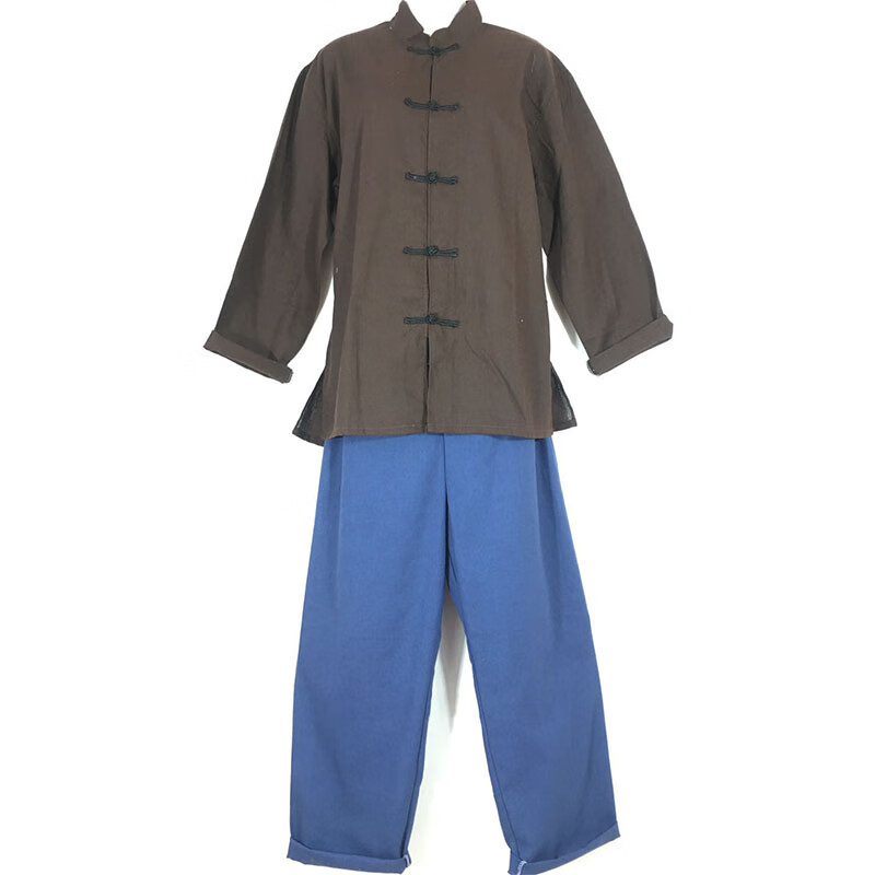 农村平民百姓服装民国马褂男女农民演出服村姑衣服店小二