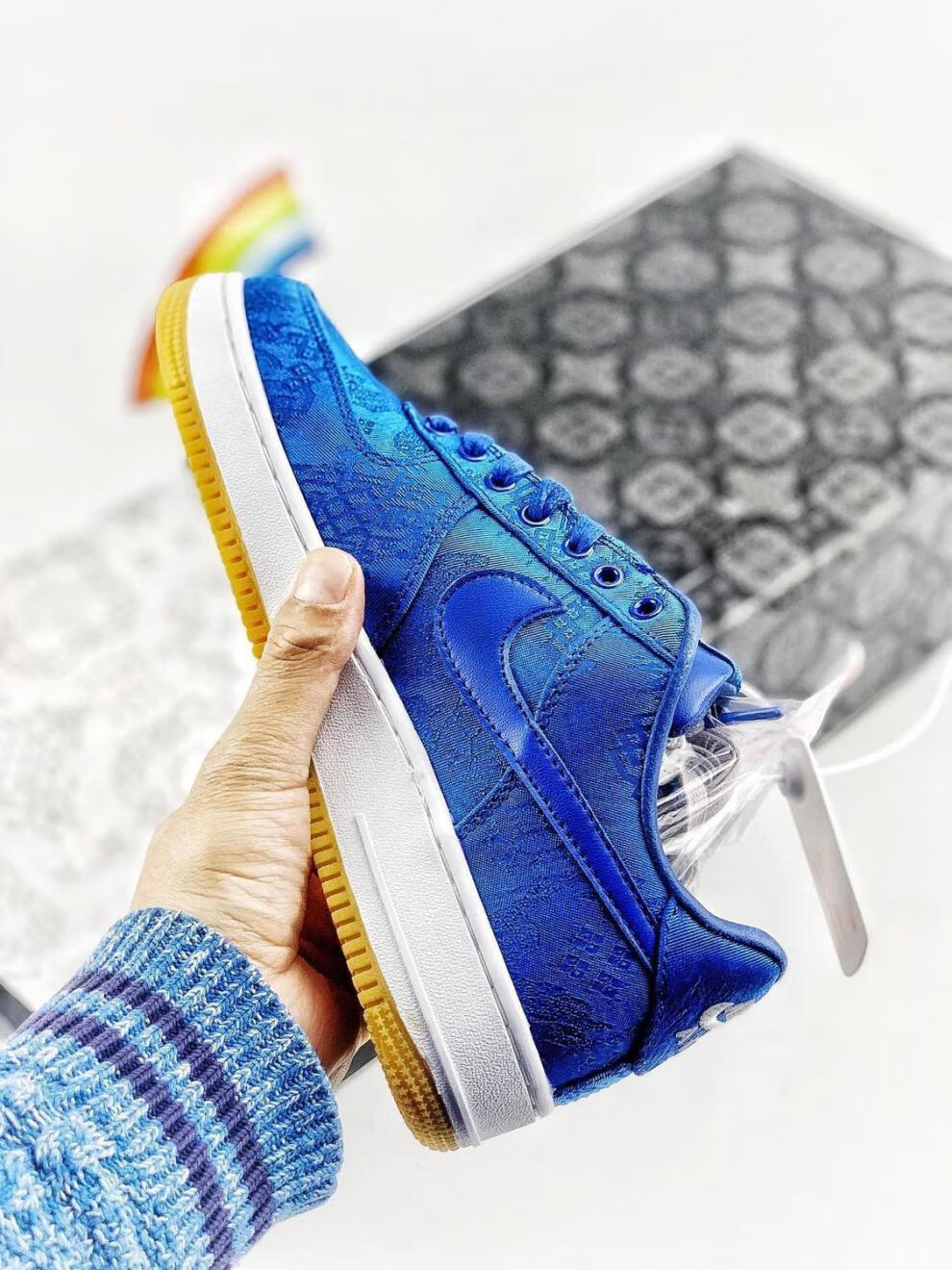 纯原陈冠希空军一号丝绸双层面料可撕可刮情侣同款(公司级) 黑丝绸 36