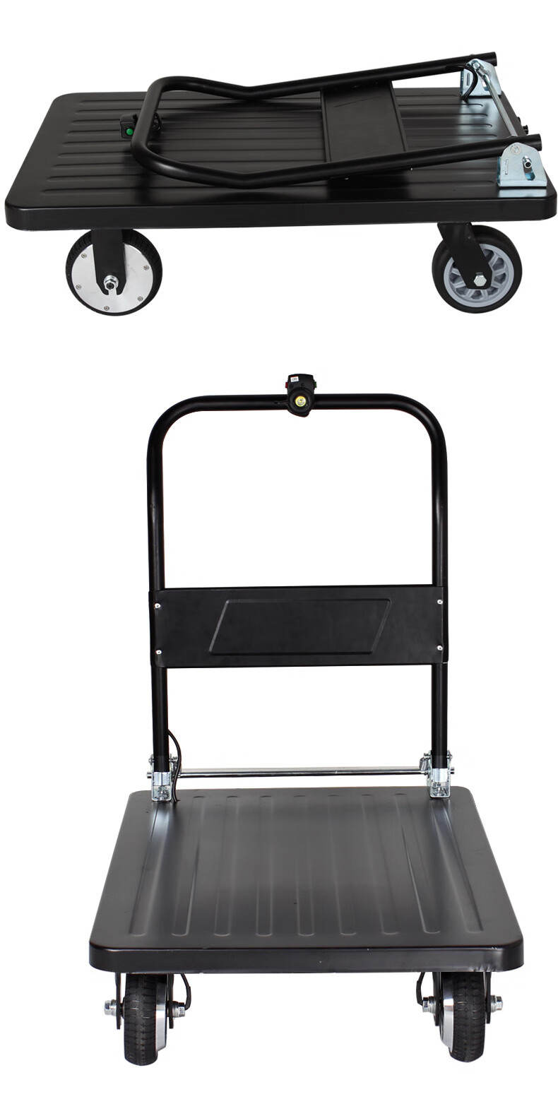 电动手推车搬运车电动平板拉货车仓库物流定制批发双驱动可充电车 90*